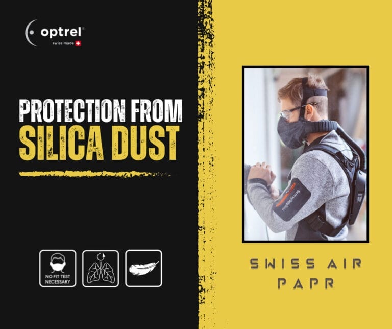 Swiss Air Protection from Silica Dust video image for YouTube at https://youtu.be/Tq_EVnueul0.