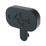 USB Charging Port Cover, suitable for Optrel Panoramaxx & Helix Series welding helmets.