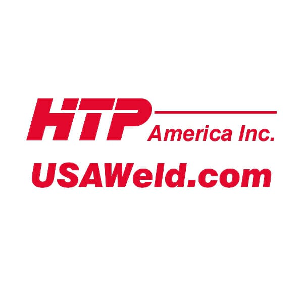 HTP America Inc Logo in red font .