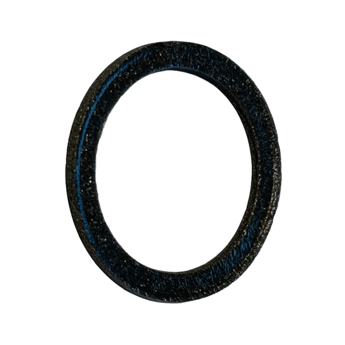 A Sealing Ring in black with blue strip, suitable for Swiss Air Respirator Hose.
