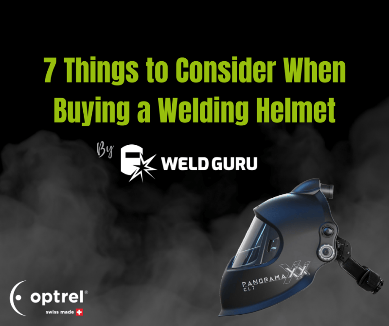 Weldguru welding helmet - article image for Optrel Blog: 7 Things To Consider When Buying A Welding Helmet.