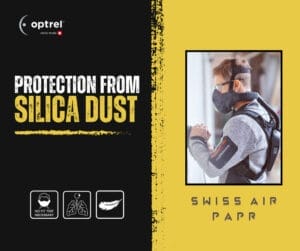 Swiss Air Protection from Silica Dust video image for YouTube at https://youtu.be/Tq_EVnueul0.